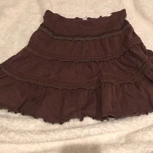 brown skirt